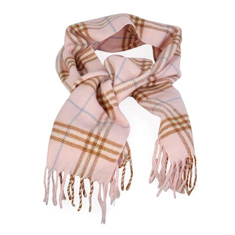 burberry pink nova check cashmere scarf|Burberry scarf for women.